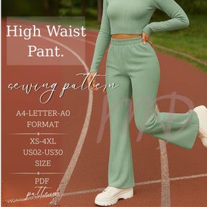 Flare Leg Pants Pattern | Wide Leg Pants Pattern | Comfy Pants Sewing Pattern | Flare Pants Pattern | Flare leg Trouser Pattern PDF | XS-4XL