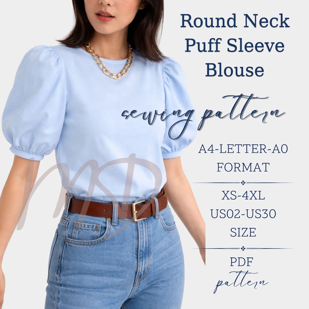 Blouse Sewing Pattern for Women PDF | Milkmaid Style Summer Top ...
