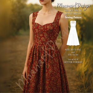 Molde de costura para vestido medieval, vestido de cosplay, padrão renascentista, vestido de baile, vestido de fantasia, vestido vitoriano, XS-4XL, A4 A0, letra US02-30