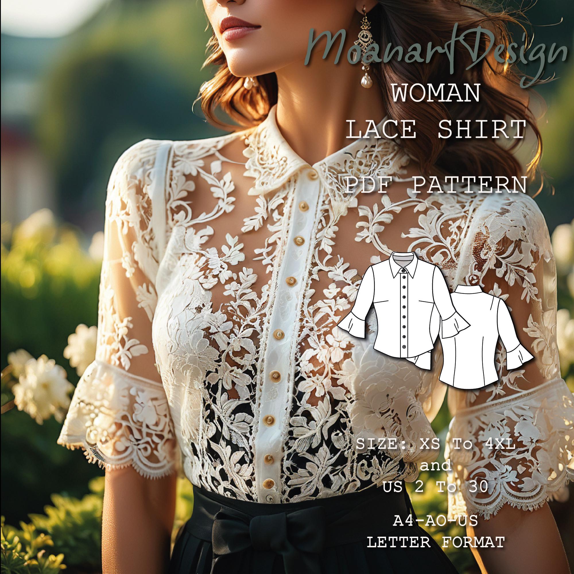 Half Sleeve Lace Top - Etsy Ireland