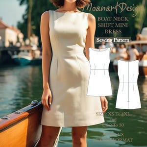 Boat neck dress pattern images discount