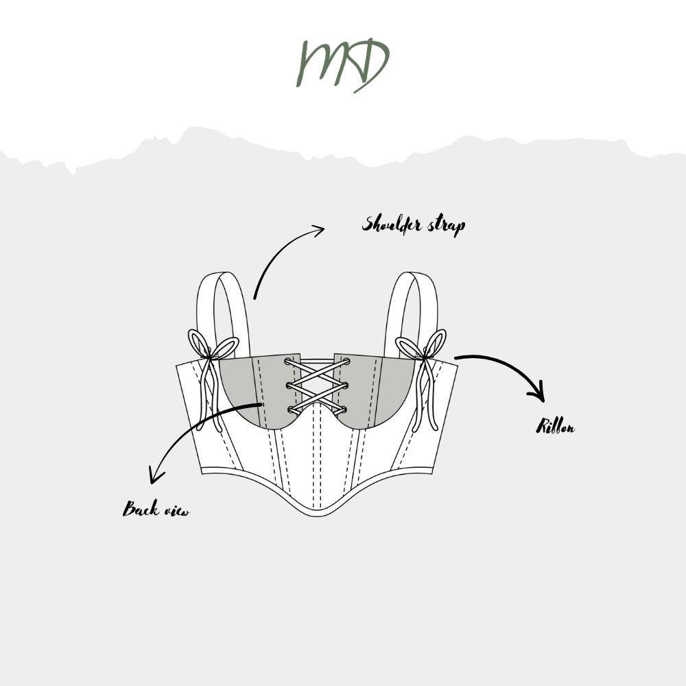 Underbust Corset Sewing Pattern, Belt Leather Corset Pattern, Plus Size ...