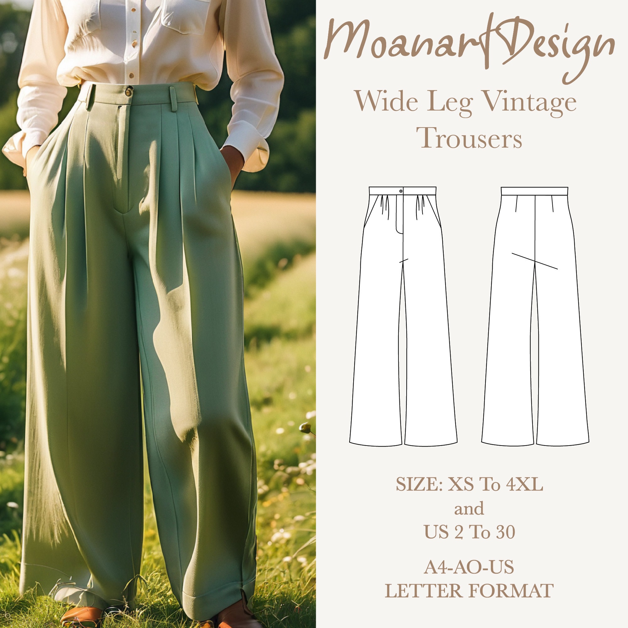 スラックス HUECLOSET Vintage Linen Wide Slacks 25KERO485 Men Linen Loose Wide Leg Pocket Long Pants Bootcut Trousers