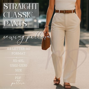 Byxmönster för kvinnor | Symönster | Byxmönster | Mönster med raka byxor | Symönster för kvinnor Byxor