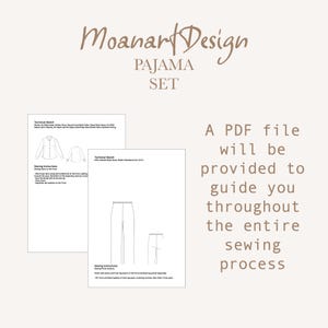 Pajama Set Sewing Pattern, Silk Pajama Set Pattern, Woman Bridesmaid ...