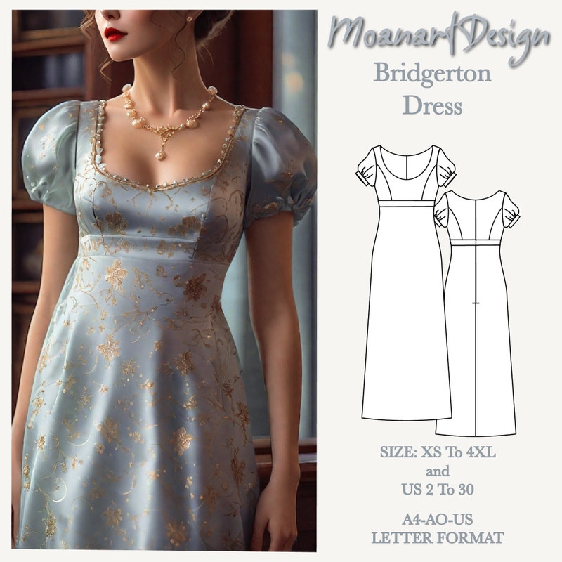 Regency Era Bridgerton Dress Etsy UK regency-era-bridgerton-dress-etsy-uk