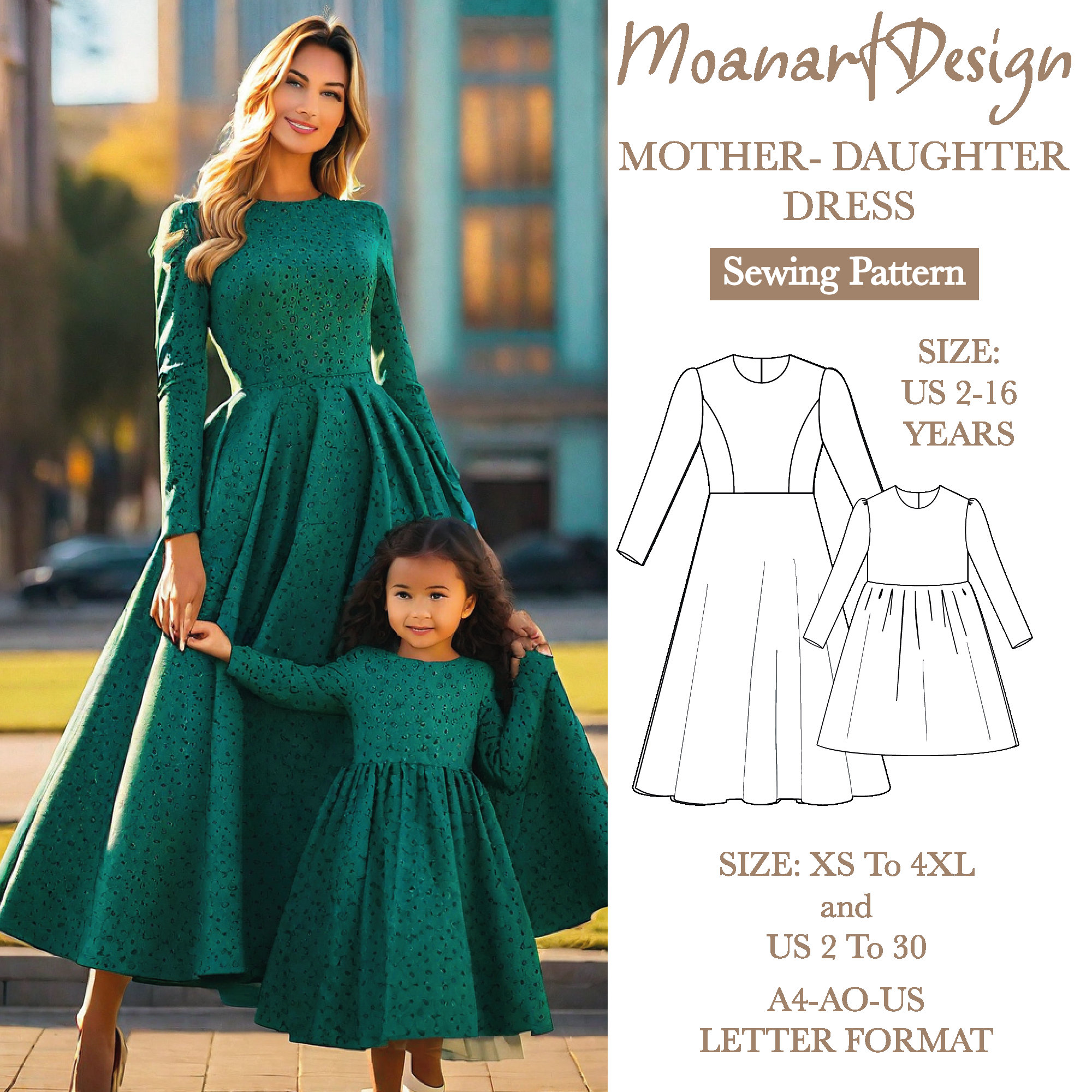 white christmas dresses [Plus Size] Red & Green 1950s Christmas Snowflake Swing Dress main image 1