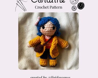 Crochet Coraline Doll DIGITAL Pattern