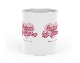 Caneca com Alça em Formato de Coração: Amante da Graça - Xícara de Café de Cerâmica
