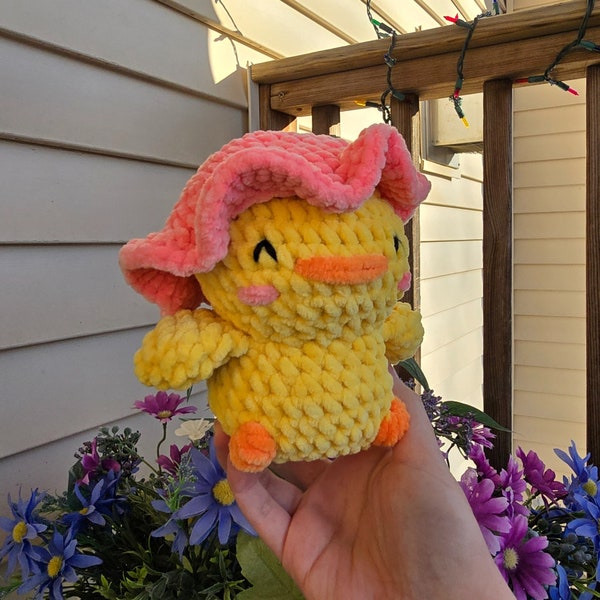 Crochet Duck Plushie - Soft baby chick stuffed animal