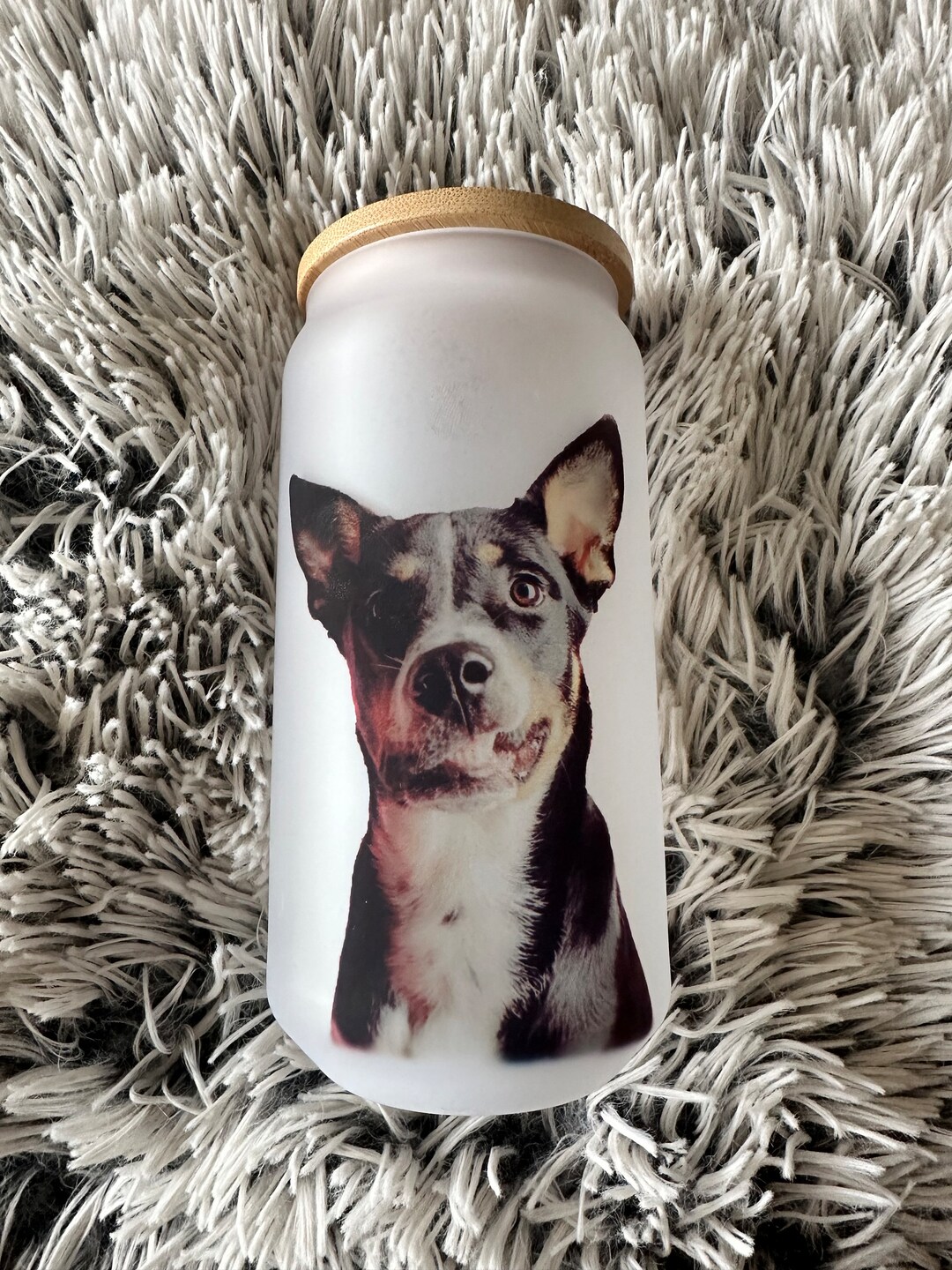Retro Pet Father - Personalized Custom Leather Tumbler main image 0