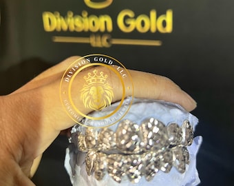 Diamond Cut Custom Handmade Perm-Cut Division Gold Grillz (SHINES LIKE DIAMONDS)