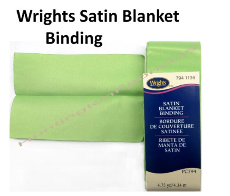 Wrights Blanket Bindings PC794 Satin Blanket Bindings All Wright's Current Colors, All in Stock
