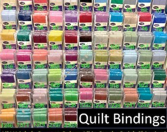 Wrights 7/8" Double Fold Bias Tape | PC706 | Quilt Bindings | All Wright's Current Colors, All In Stock, Ready for Quick Shipping