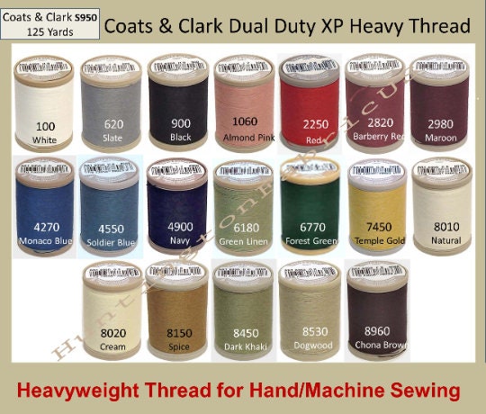 Coats & Clarks Upholstery Thread, heavy duty, great for bear making. Color  6180 Green Linen