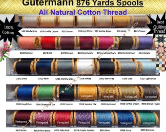 Gutermann 100% Natural Cotton Sewing Thread 876 yard spools