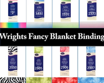 Wrights Fancy Blanket Bindings | PC798 | Satin Blanket Bindings | All Wright's Current Prints, All In Stock, Ready for Quick Shipping