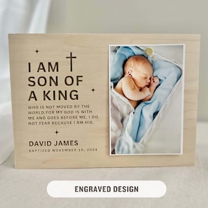 Baby Baptism gift Boy Catholic godson gift from godmother engraved godchild baptism keepsake boy baptism picture frame dedication gift boy