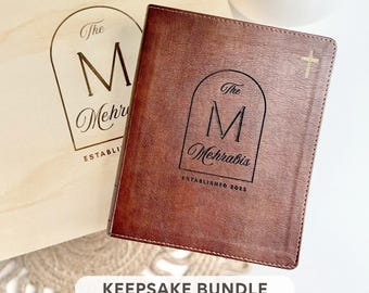 Custom Wedding Bible Guestbook NIV bible personalized marriage gift Christian couple wedding newlywed gift idea daughter bridal shower gift