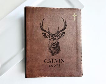 NIV Bible for men Baptism gift for him NIV bible personalized hunting wedding gift NIV journaling bible mens religious godson baptism gift