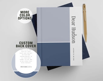 Personalized Letters To My Son Journal Birthday Letters To Child Memory Book Keepsake Journal Baby Memory Book New Mom Gift Dear Son Journal