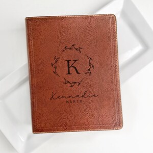 Engraved KJV Bible women notetaking kjv journal bible personalized kjv leather bible goddaughter baptism gift from godmother gift godchild