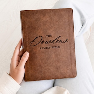 KJV family bible personalized kjv journaling bible women engraved family bible custom wedding bible guest book goddaughter baptism gift