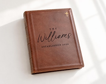 Custom Wedding Bible Guest Book Personalized NIV Journaling Bible guest book wedding family bible niv christian couple wedding gift idea
