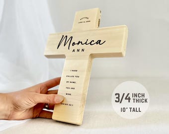 Baptism Gift Girl Catholic personalized nursery cross godchild boy dedication gift girl from godmother christening godson gift godfather
