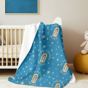 Our Lady of Guadalupe Catholic Baby Blanket Girl Baptism Gift Girl Mary Blanket for Girl Catholic gift for girl First Communion Blanket