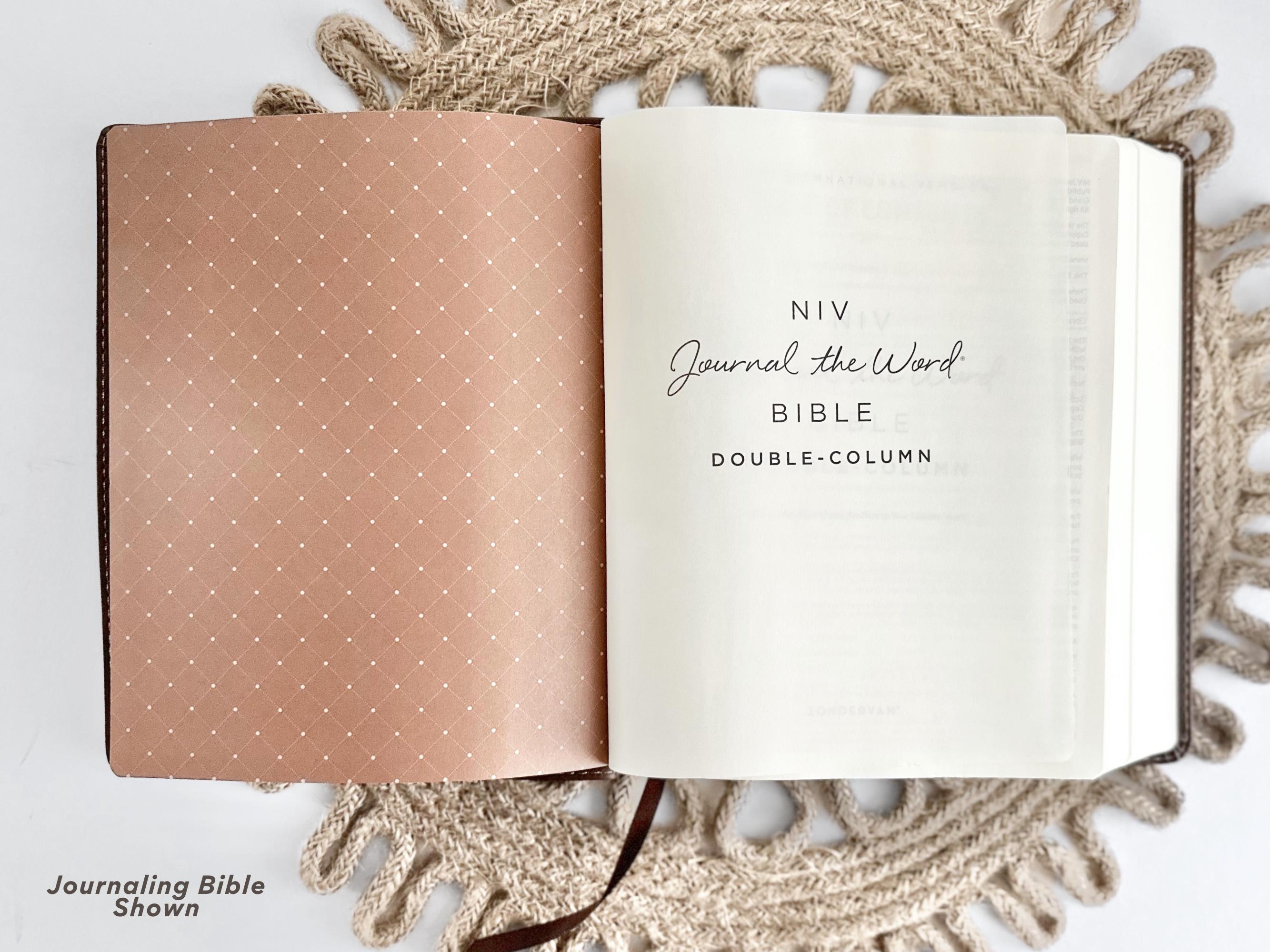NIV Bible Personalized NIV Journaling Bible Leather Note Taking Bible