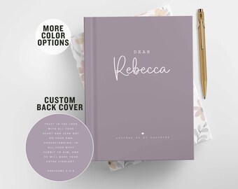 Dear Daughter Journal Letters To My Daughter Gift From Mom Personalized Pregnancy Christian Journal goddaughter baptism niece gift from aunt