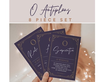 O Antiphons Advent activity cards Catholic Advent Printable Banner Catholic Homeschool Montessori Catholic advent prayer calendar homeschool