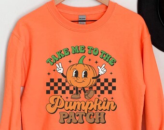 Pumpkin Halloween Sweatshirt, Halloween Pumpkin Shirt, Spooky Season Sweater, Halloween Cute Women Outfit, Halloween Gift