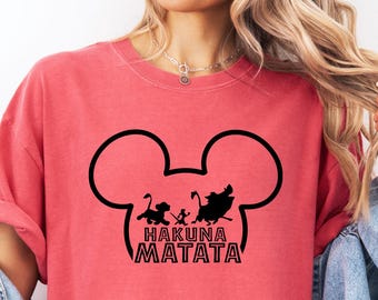 Disney Animal Kingdom Comfort Colors Shirts, Hakuna Matata Shirt, Animal Kingdom Matching Shirts, Animal Kingdom Mickey Shirts