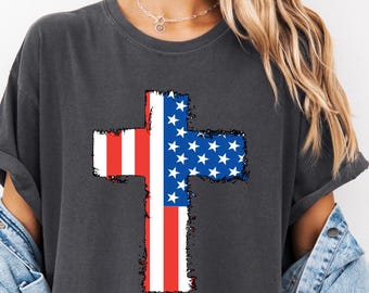 July 4th Shirt, 4th of July shirt, Red White and Blue Tshirt,4th of July Christian Patriotic Shirt,Faith and Freedom Shirt,Independence Day