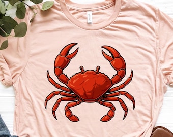 Crab T Shirt, Crab Shirt, Crab Graphic Shirt, Beach Shirt, Family Beach Trip Shirt, Crab Lover Gift, Crab Hunting Shirt, Sea Life Shirt