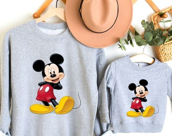 Couple Disney Sweatshirt,Dad and Boy sweater,Disneyland Apparel, Gift Idea For Couples,disney family trip,gift for dad, gift for mom,Dısney