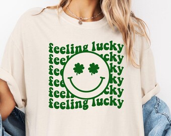 Feeling Lucky Shirt,Lucky Clover Shirt,St Patricks Day Shirt,Lucky Shirt,Clover Shirt,Shamrock Shirt,Irish Shirt,Patrick Day Gift,Pattys Day