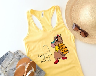 Camiseta sin mangas "Parece un bocadillo", Cenicienta, Gus Gus, Disney Snacks, Disney Sidekicks, Disneyland, Disney World, regalo para ella