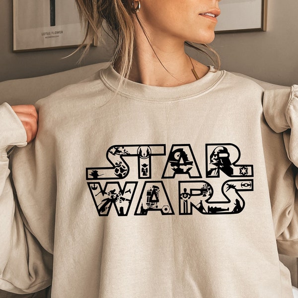 Star Wars Sweatshirt,Baby Yoda Shirt,Darth Vader Shirt,Matching Disney shirt,Galaxy Edge Shirt,disney Sweatshırt,Starwars Shırt,Gıft For Her