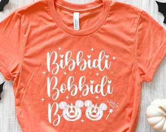 Bibbidi Bobbidi Boo Halloween Shirt, Funny Halloween Shirt, Halloween Shirt, Cute Disney Vacation Shirts, Pumpkin Disney Halloween Shirt