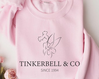Tinker Bell Co Sweatshirt,Tinkerbell Shirt,Fairy Dust,Vintage Disney Tinker Bell,Neverland Shirt,Fairy Magical Shirt,Disney,Disney Family