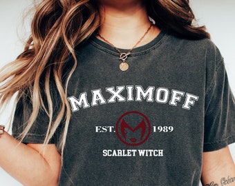 Maximoff scarlet witch Shırt Maximoff Est 1989 Sweatshirt,Maximoff 1989 Hoodie,Vintage Scarlet Witch Sweater,Maximoff Sweater,Gıft For Her