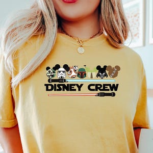 Star Wars Disney Crew T Shirt, Comfort Colors Disney Shirt, Star Wars Family Shirt, Disney Star Wars Shirt, Disney Crew Shirt