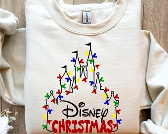 Disney Christmas Magic Kingdom Sweatshirt,Disney Family Christmas,Disney Merry Christmas 2024,christmas gift,Family Trip Holiday ,Merry Xmas