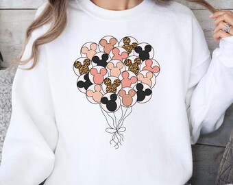 Disney Balloon Sweatshirt, Mickey Balloon Shirt, Happiest Place on Earth Shirt, Disneyland Shirt, Disney World Shirt, Family Disney Shirt
