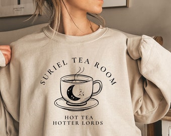 Suriel Tea Co Sweatshirt,Acotar Sweater,Bookish Sweat,Sarah J Maas Shirt,A Court Of Thorns And Roses Sweater,Suriel Tea Shirt,Acotar Shirt