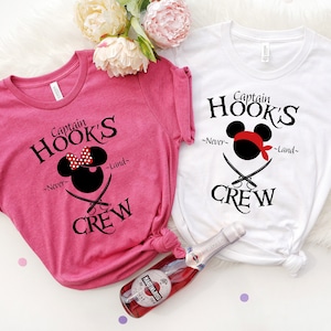Captain Hook&#39;s Crew Shirts,Disney Pirate Cruise,Never Land Shirt,Mickey Prate Shirt,Minnie Pirate Shirt,Disney Cruising,Magical Kingdom