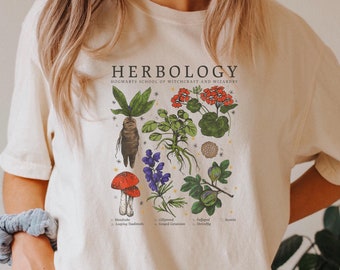 Botanical Shirt,Herbology Shirt, Herbology Plants Shirt, Plant Lover Shirt,Gardening Shirt, Gift For Plant Lover,Plant Wizard Pottery Shirt